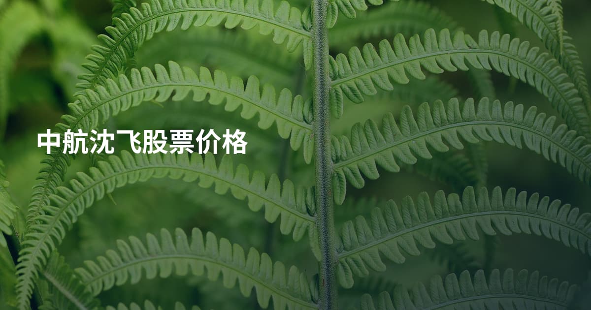 中航沈飞股票价格