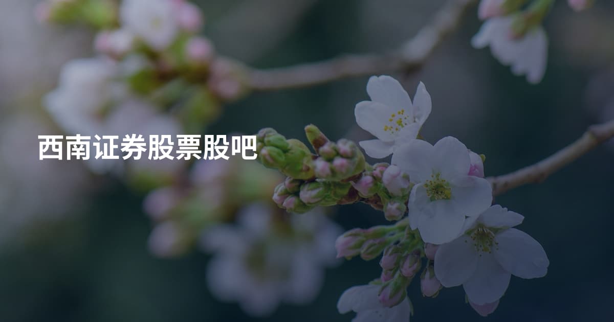 西南证券股票股吧