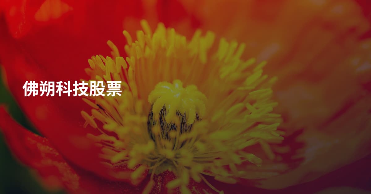 佛朔科技股票