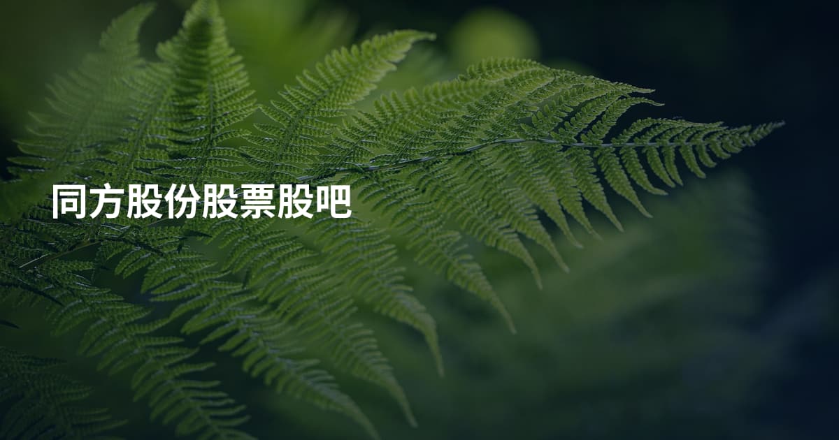 同方股份股票股吧