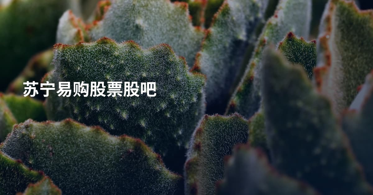 苏宁易购股票股吧