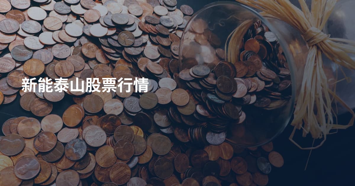 新能泰山股票行情