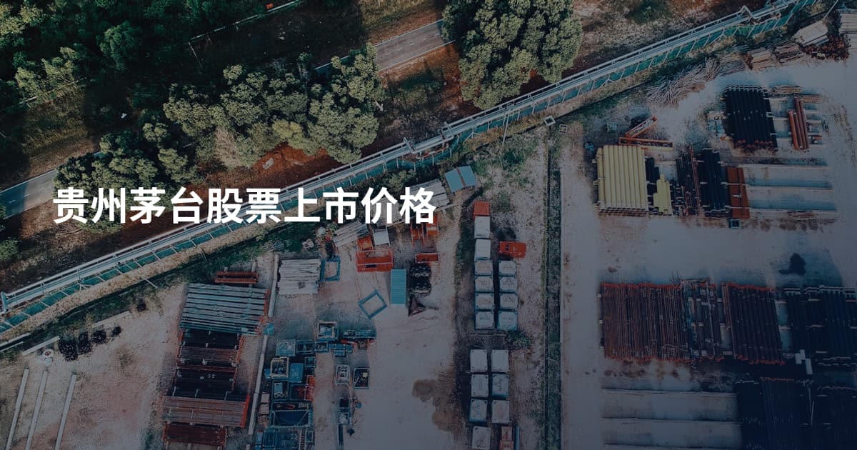 贵州茅台股票上市价格