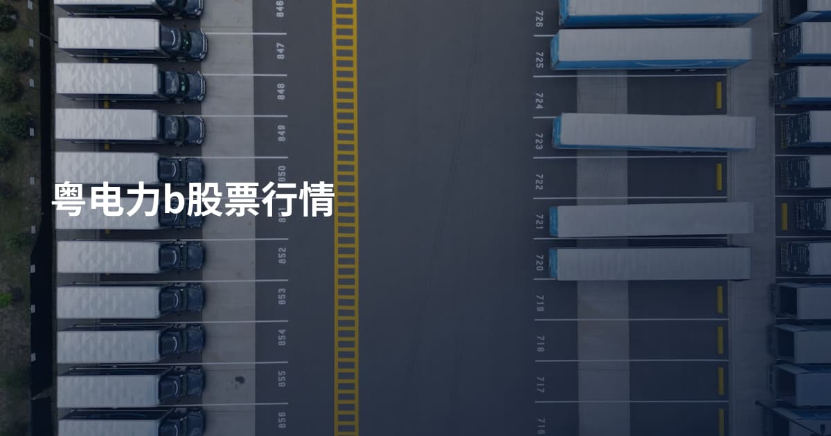 粤电力b股票行情