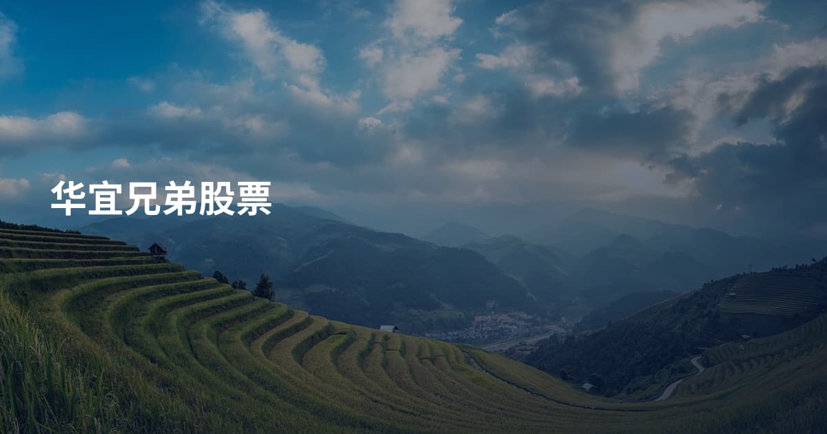 华宜兄弟股票