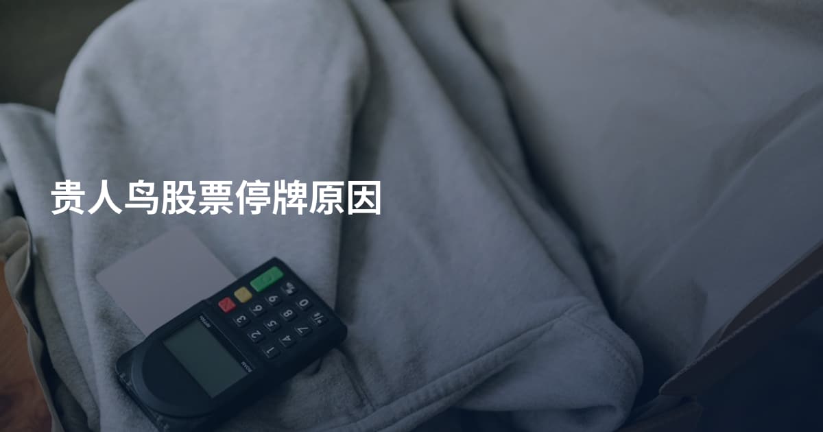 贵人鸟股票停牌原因