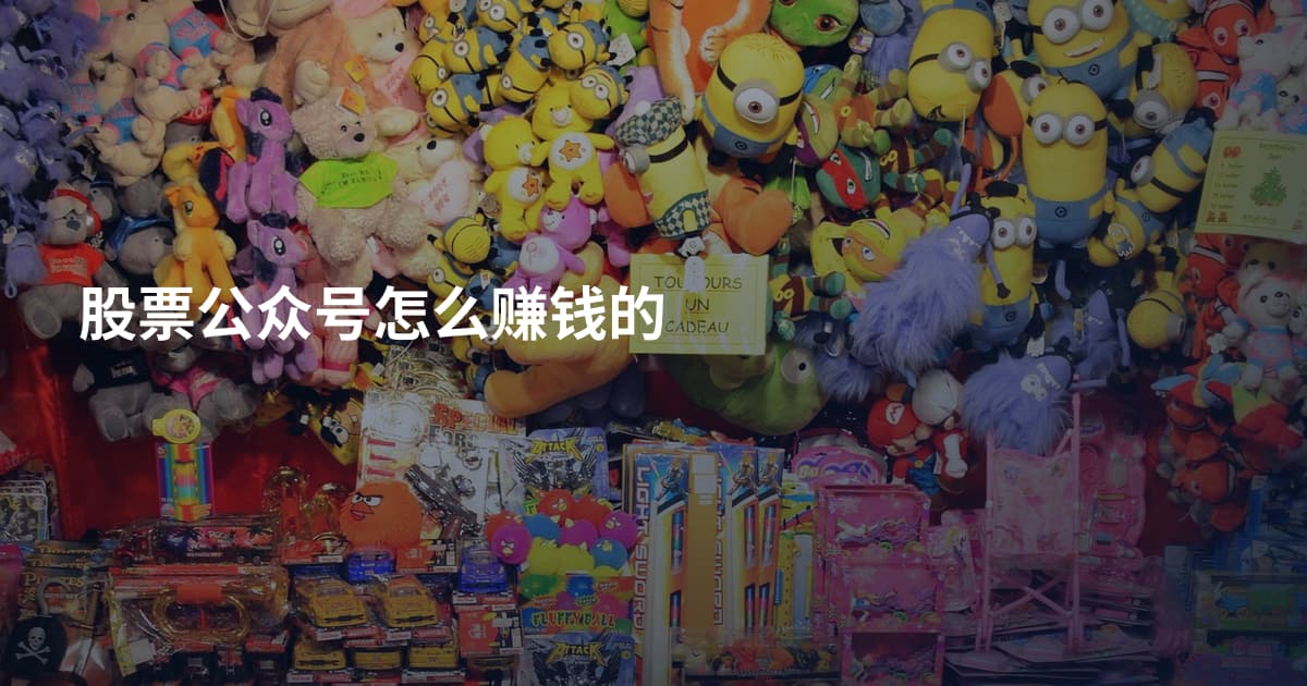 股票公众号怎么赚钱的