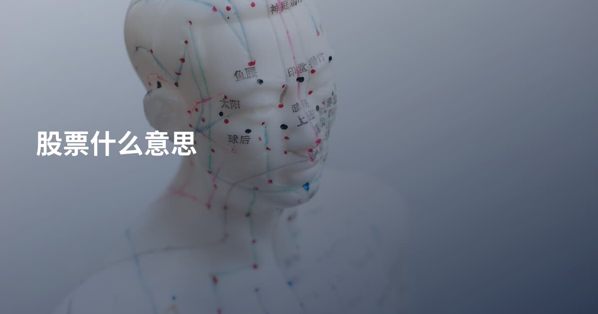 股票什么意思