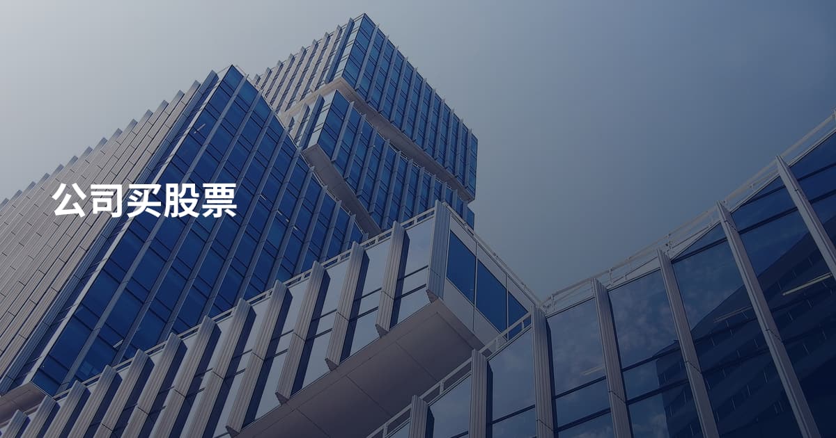 公司买股票