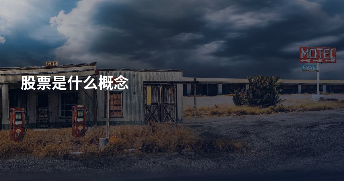 股票是什么概念