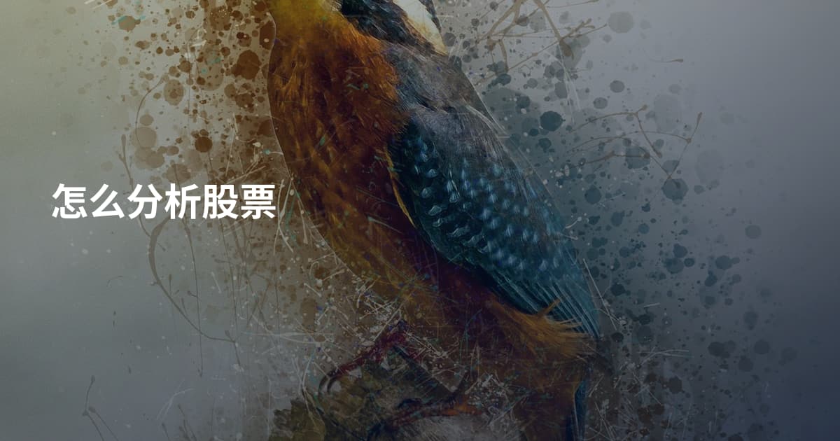 怎么分析股票