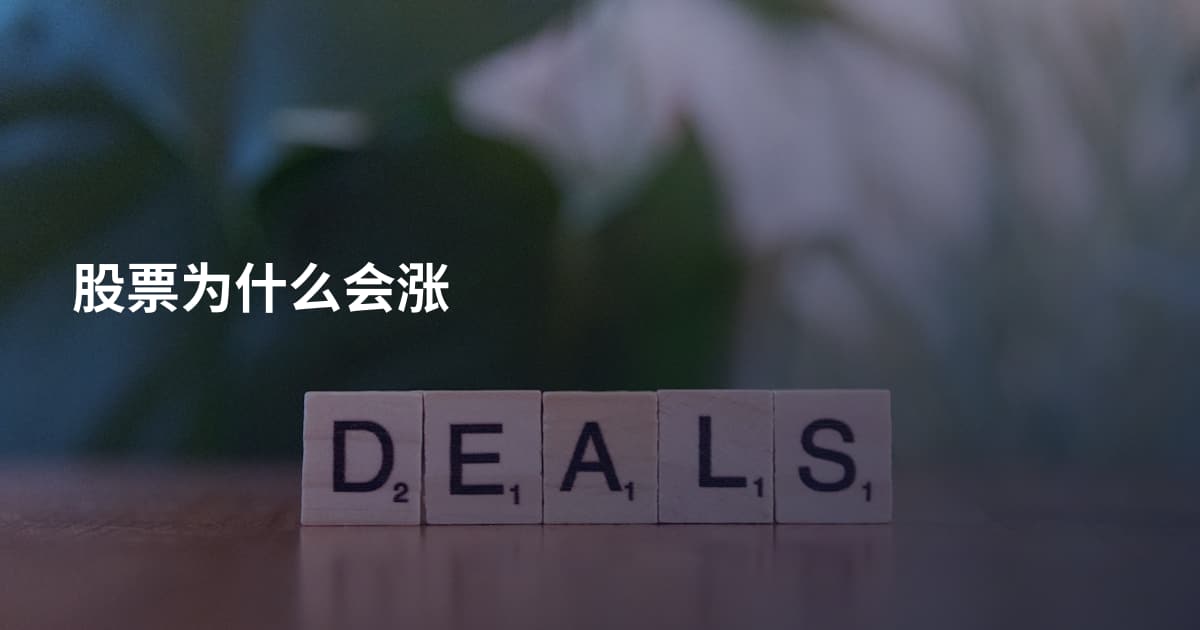 股票为什么会涨