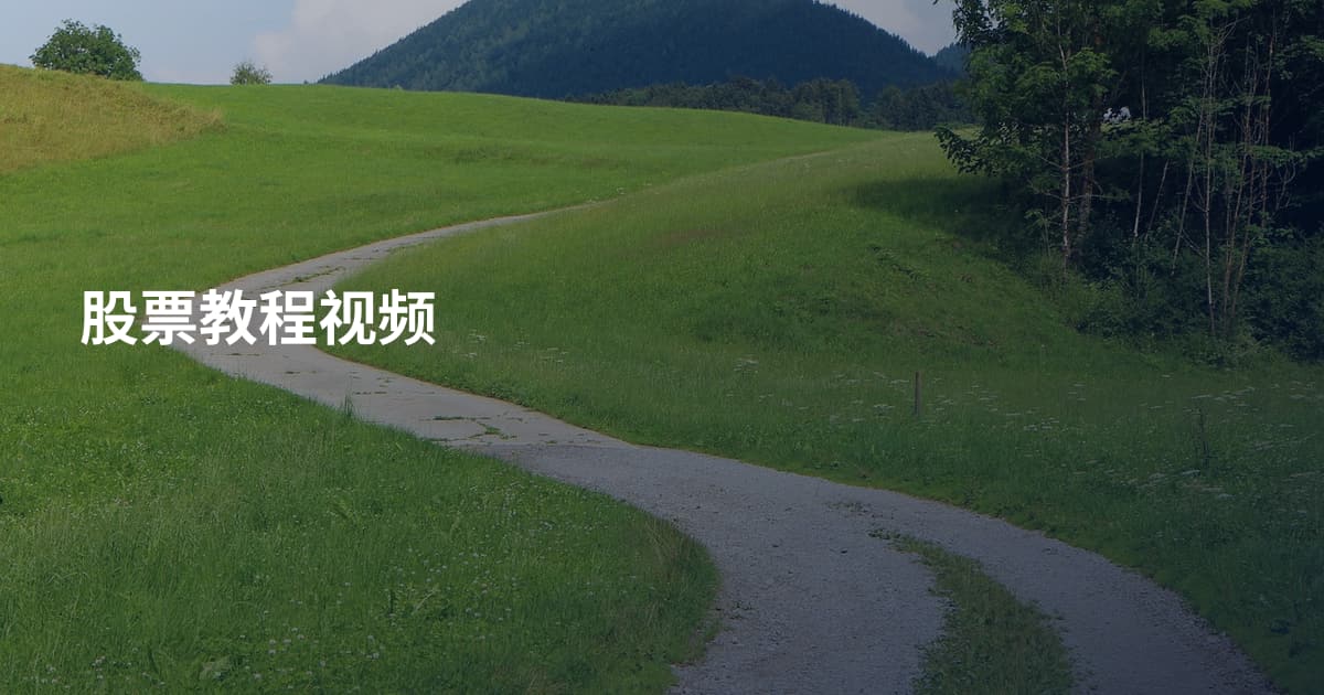 股票教程视频