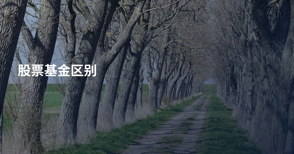 股票基金区别