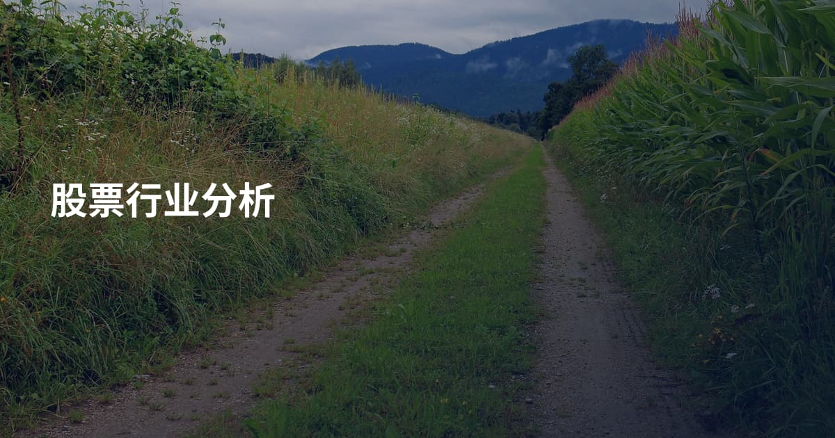 股票行业分析