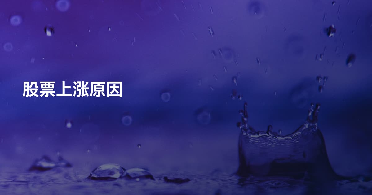 股票上涨原因