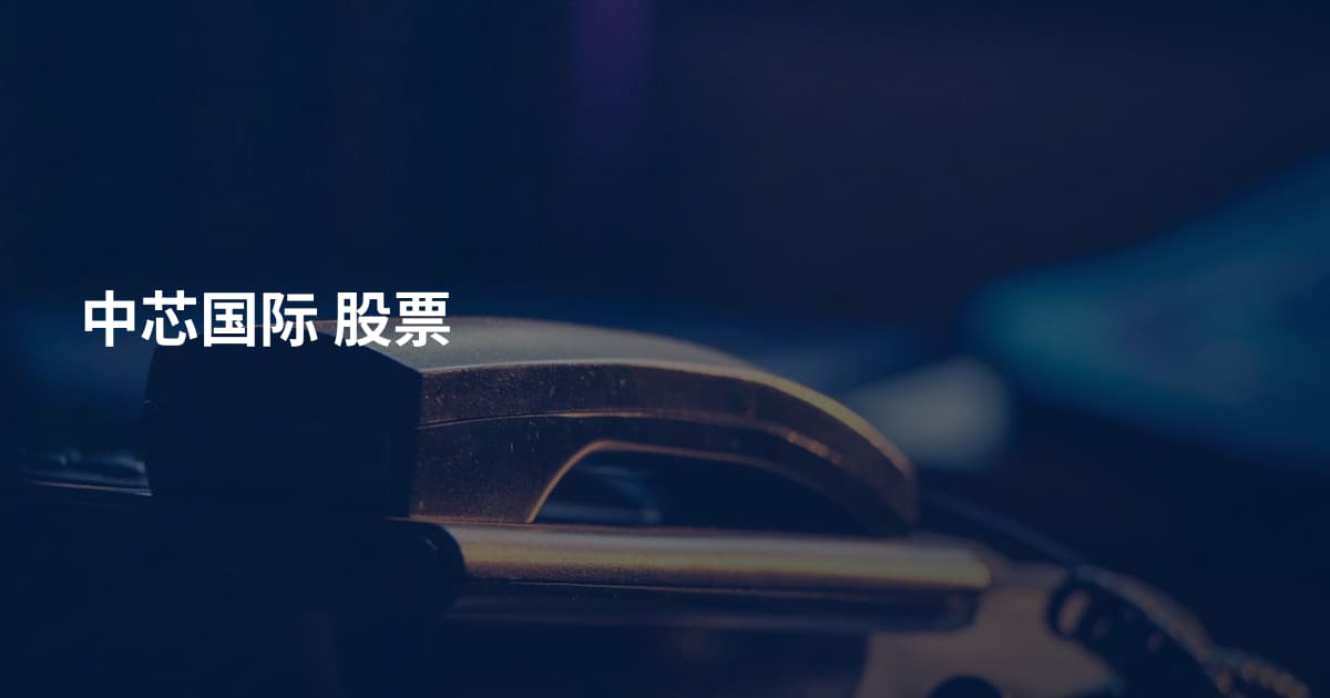 中芯国际 股票