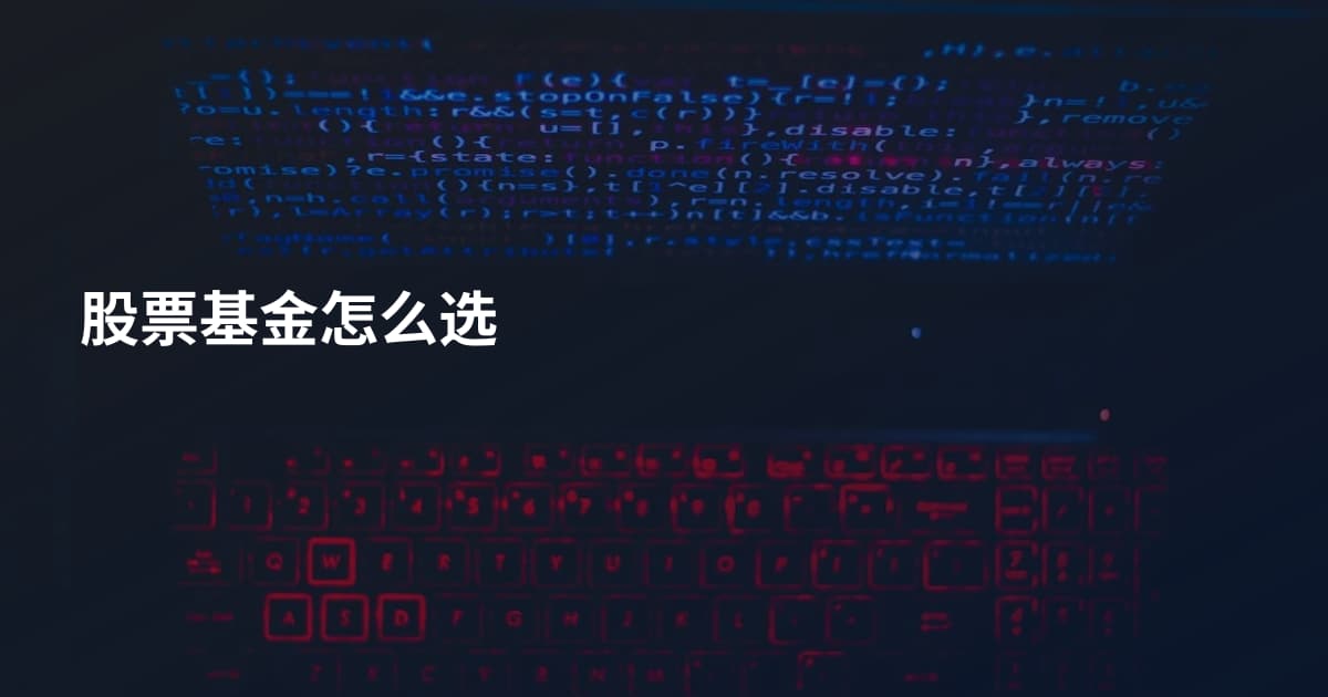 股票基金怎么选