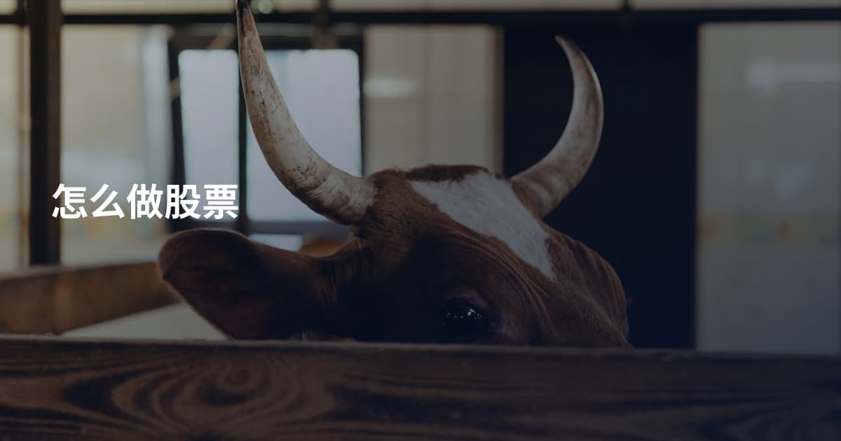怎么做股票