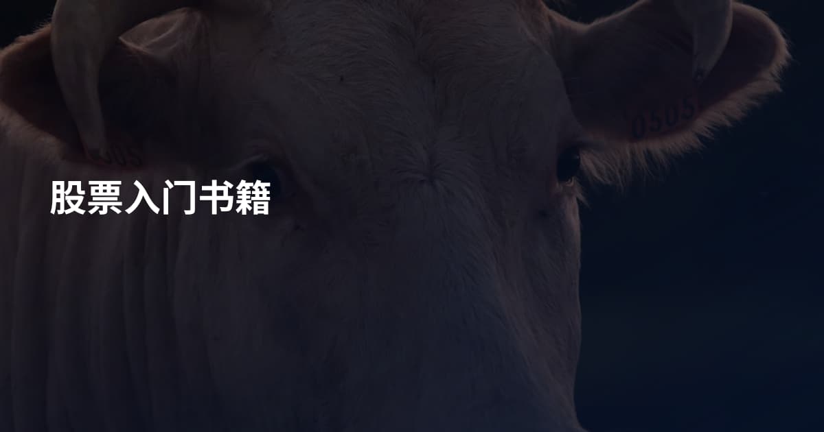 股票入门书籍
