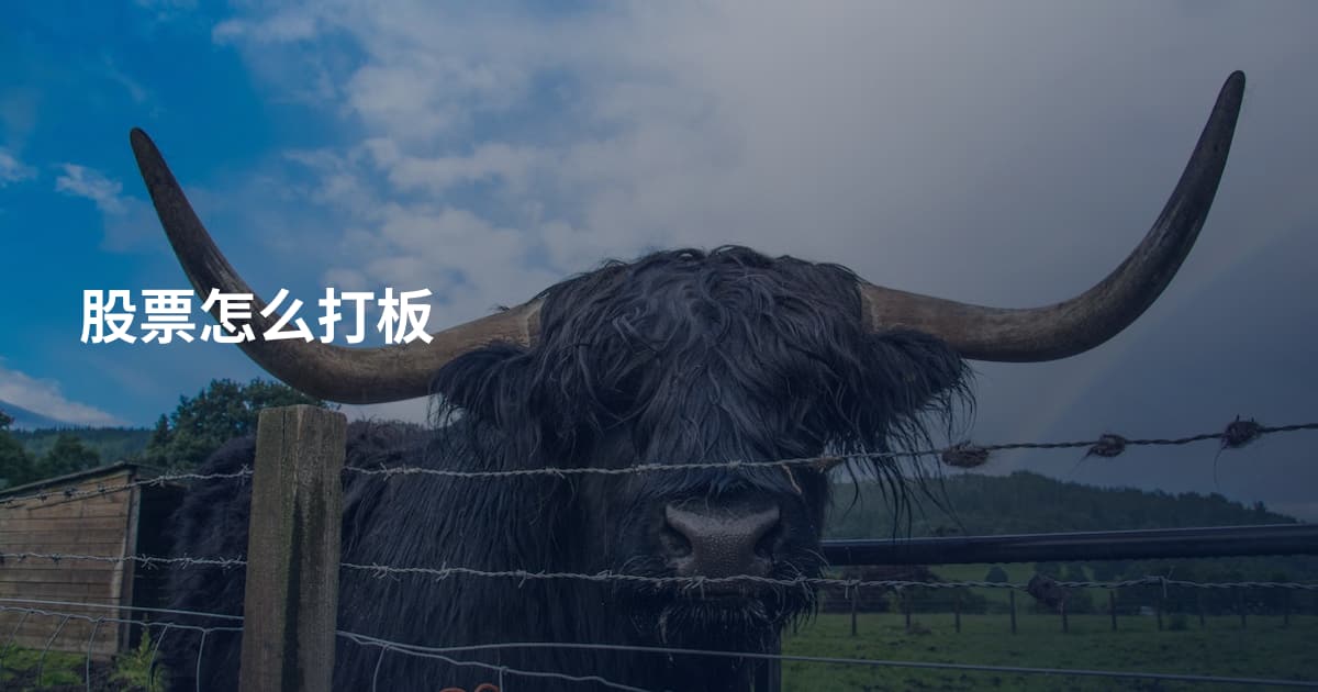 股票怎么打板