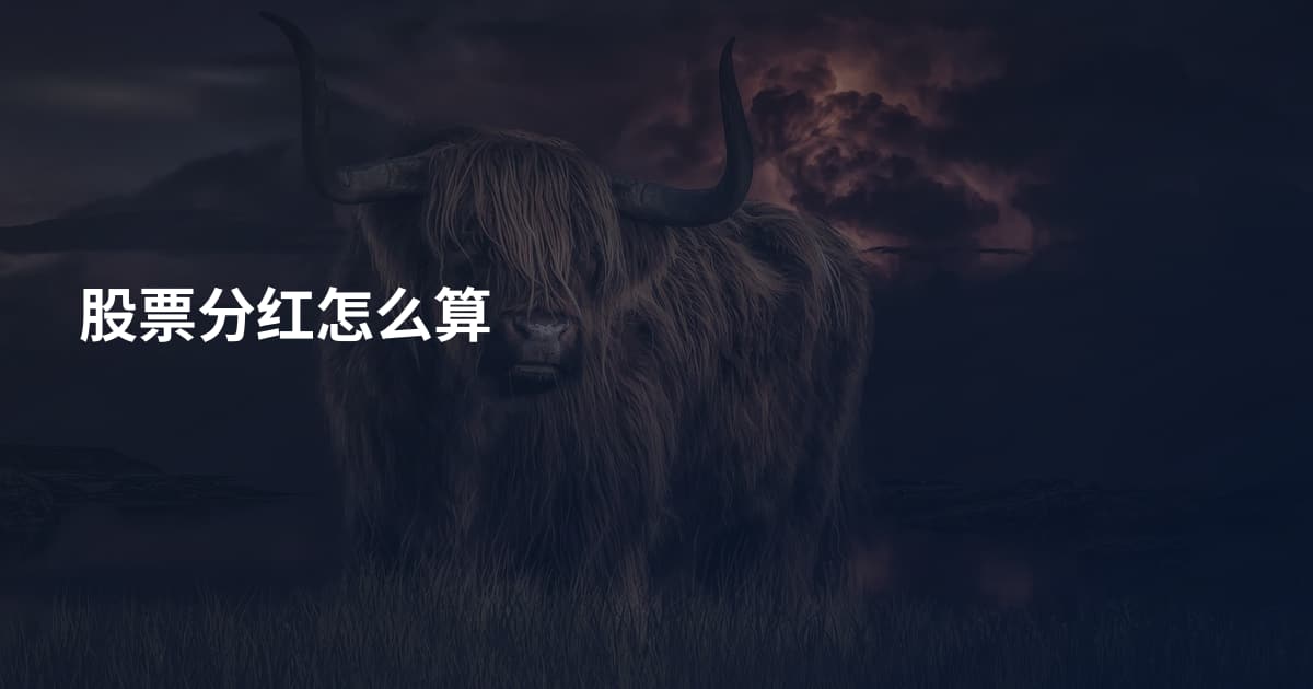 股票分红怎么算