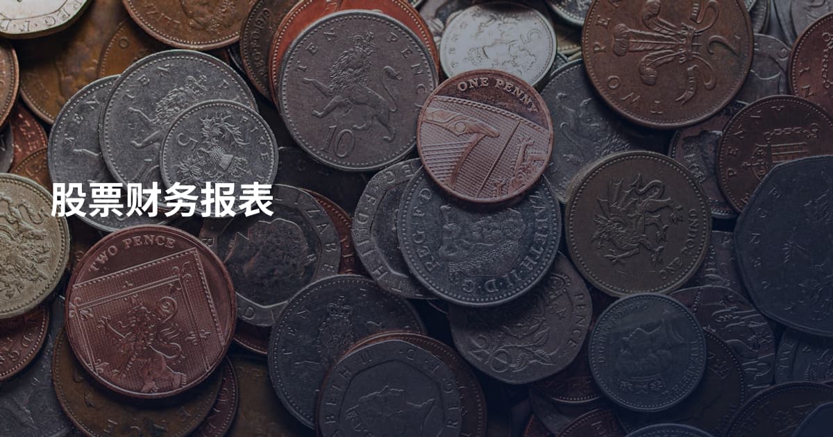 股票财务报表