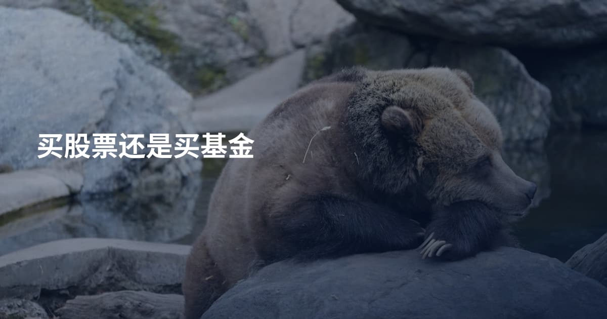 买股票还是买基金