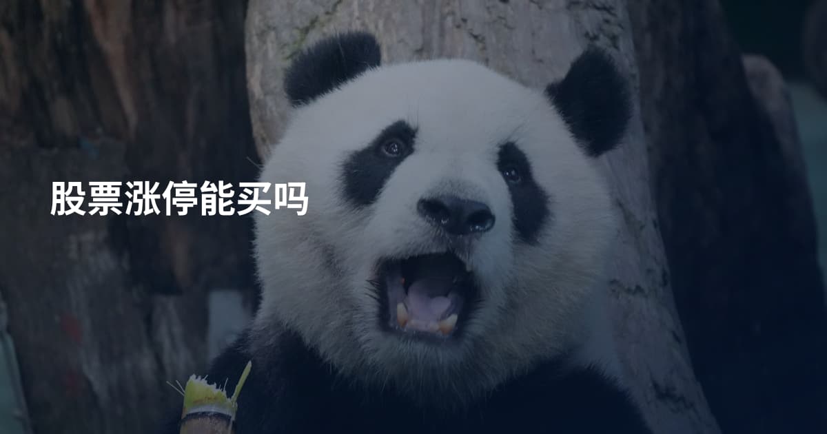 股票涨停能买吗
