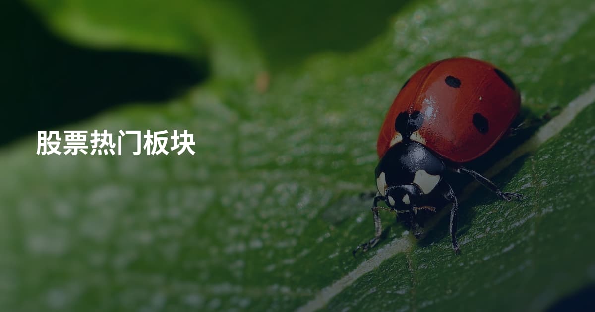 股票热门板块