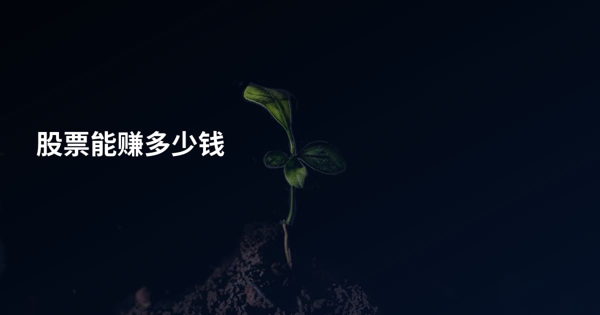 股票能赚多少钱
