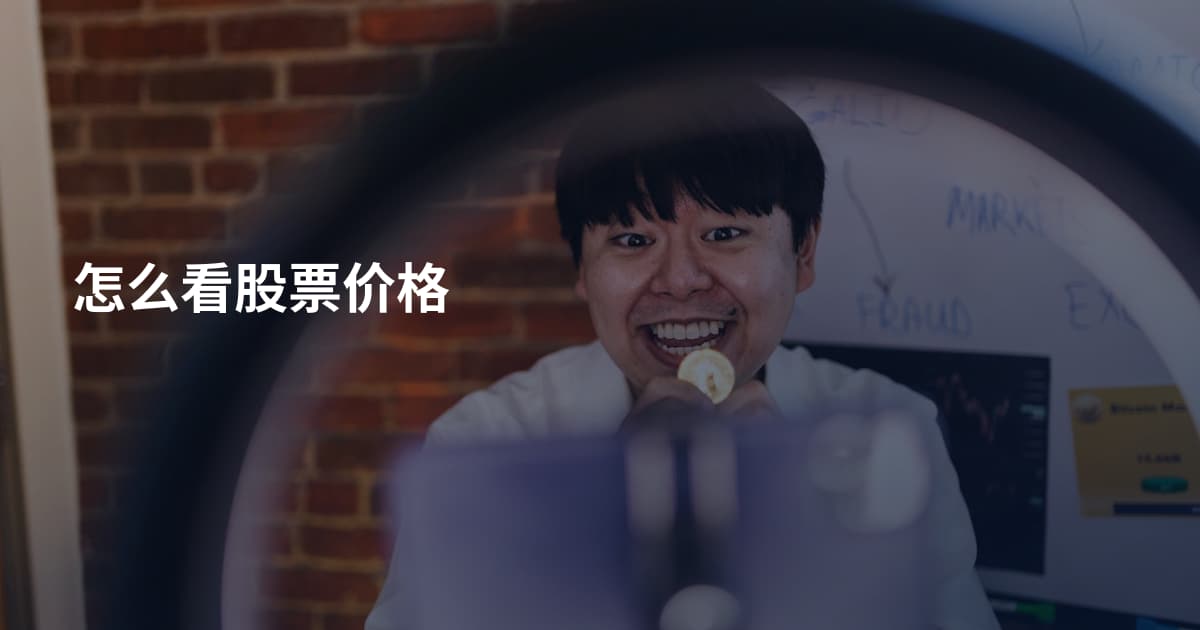 怎么看股票价格