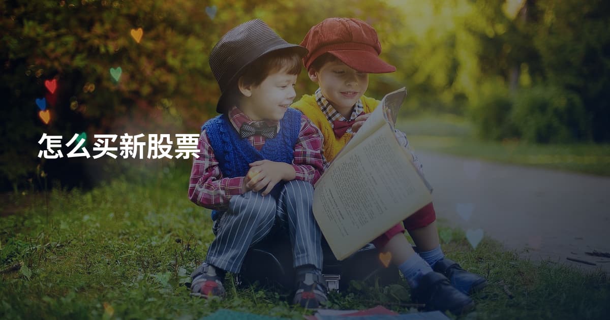 怎么买新股票