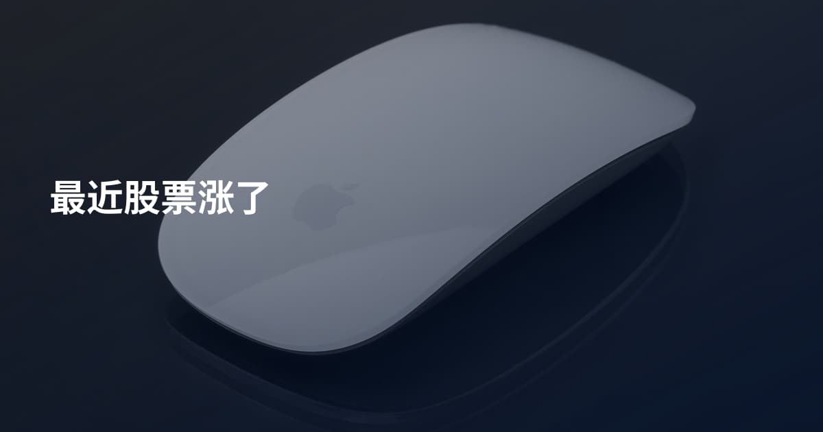 最近股票涨了