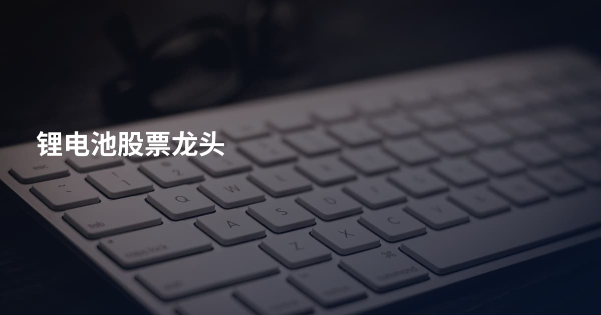 锂电池股票龙头