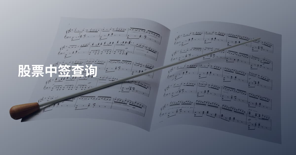 股票中签查询