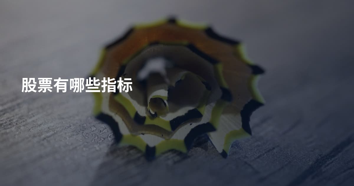 股票有哪些指标