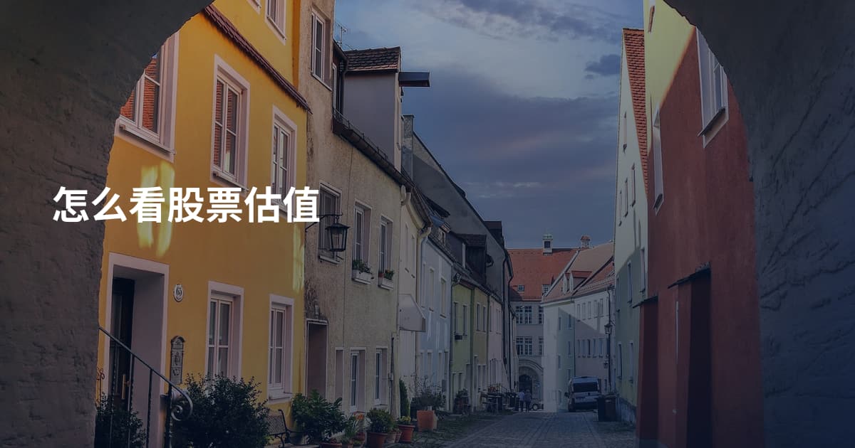 怎么看股票估值