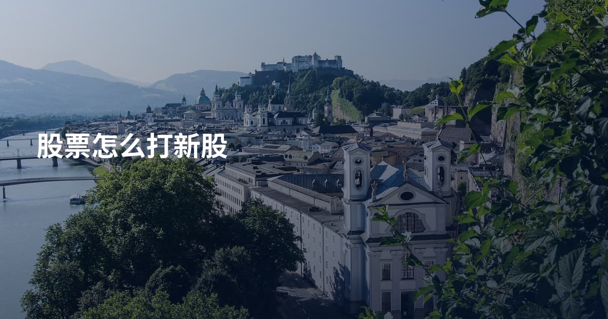 股票怎么打新股