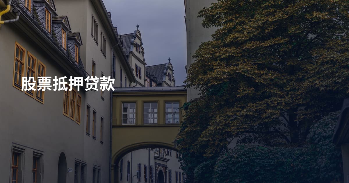股票抵押贷款