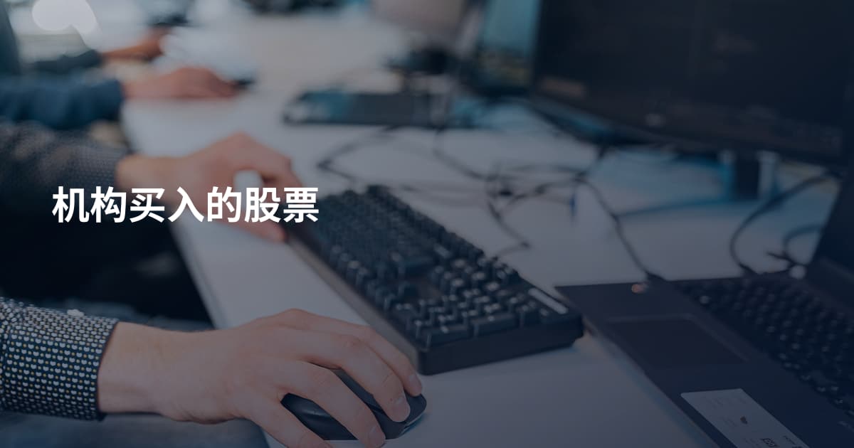 机构买入的股票
