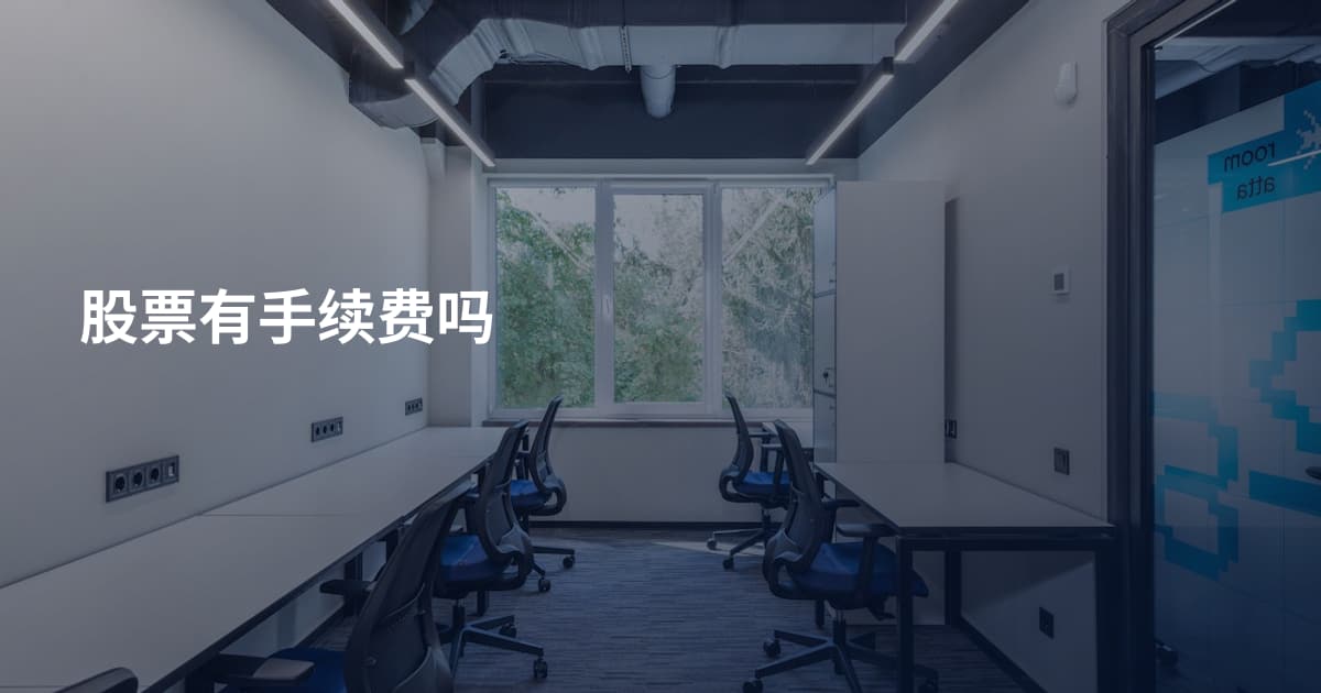 股票有手续费吗