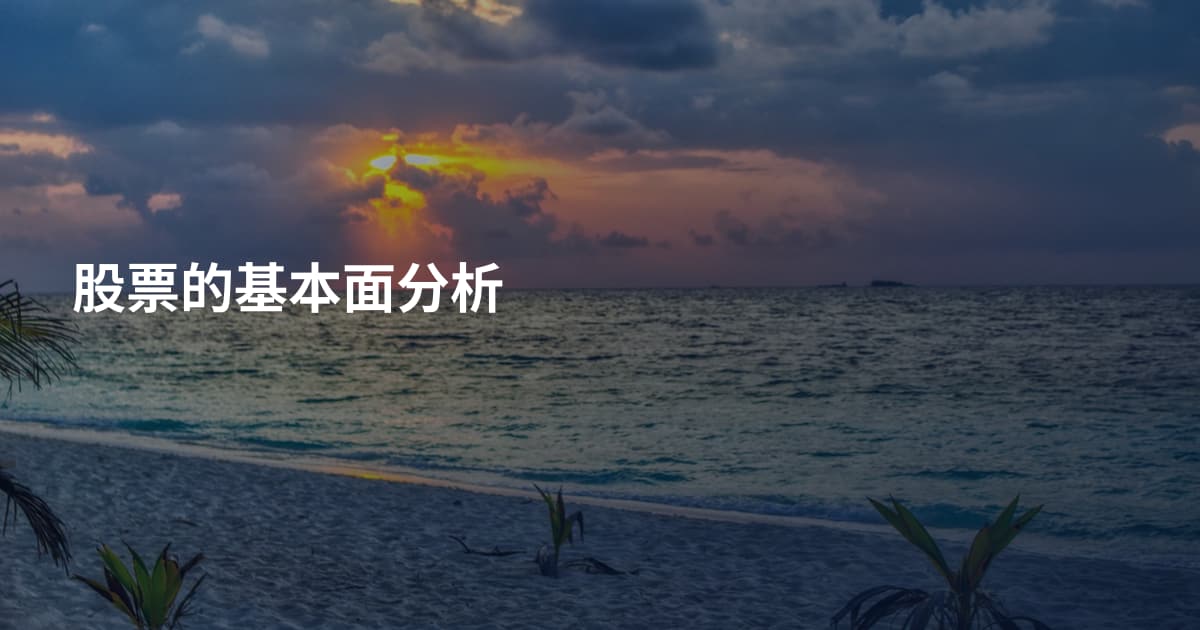 股票的基本面分析