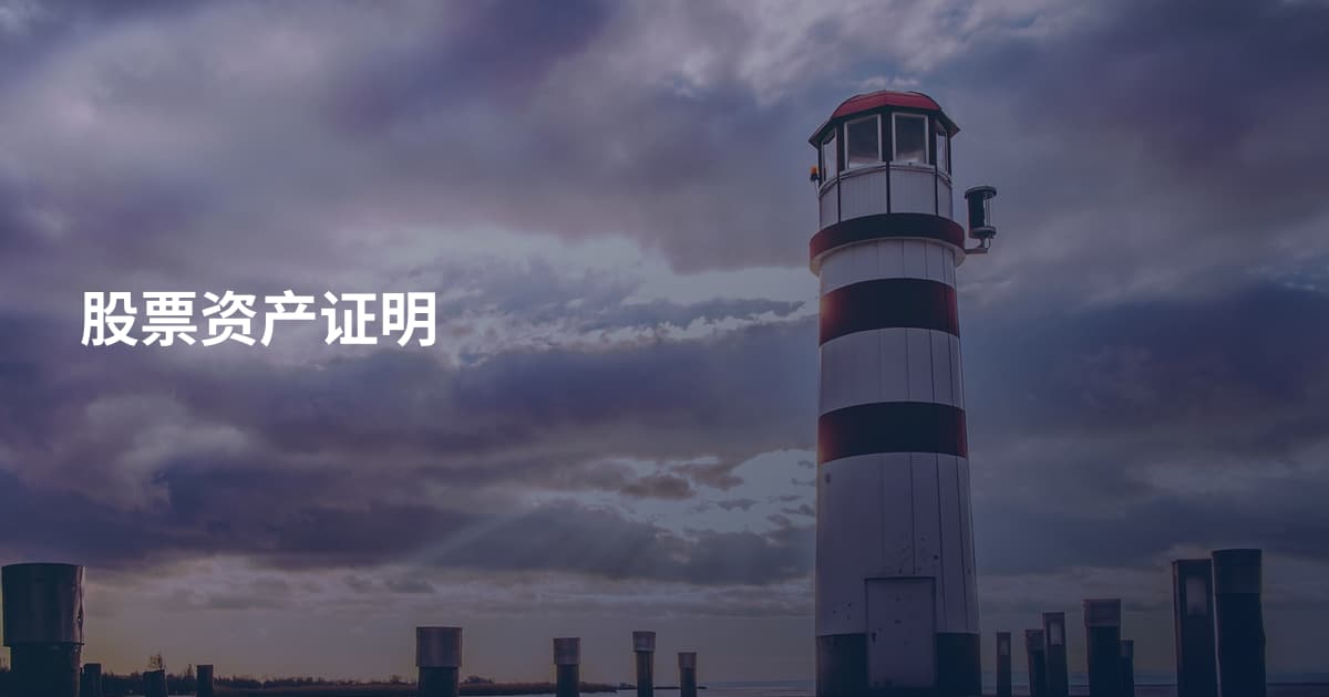 股票资产证明