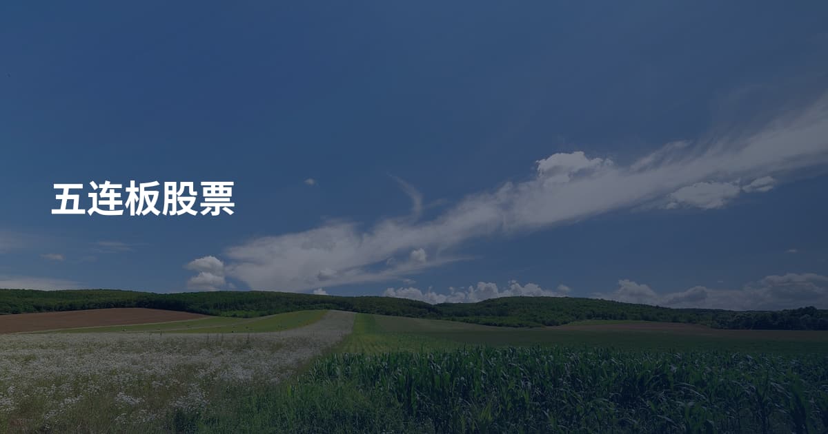五连板股票