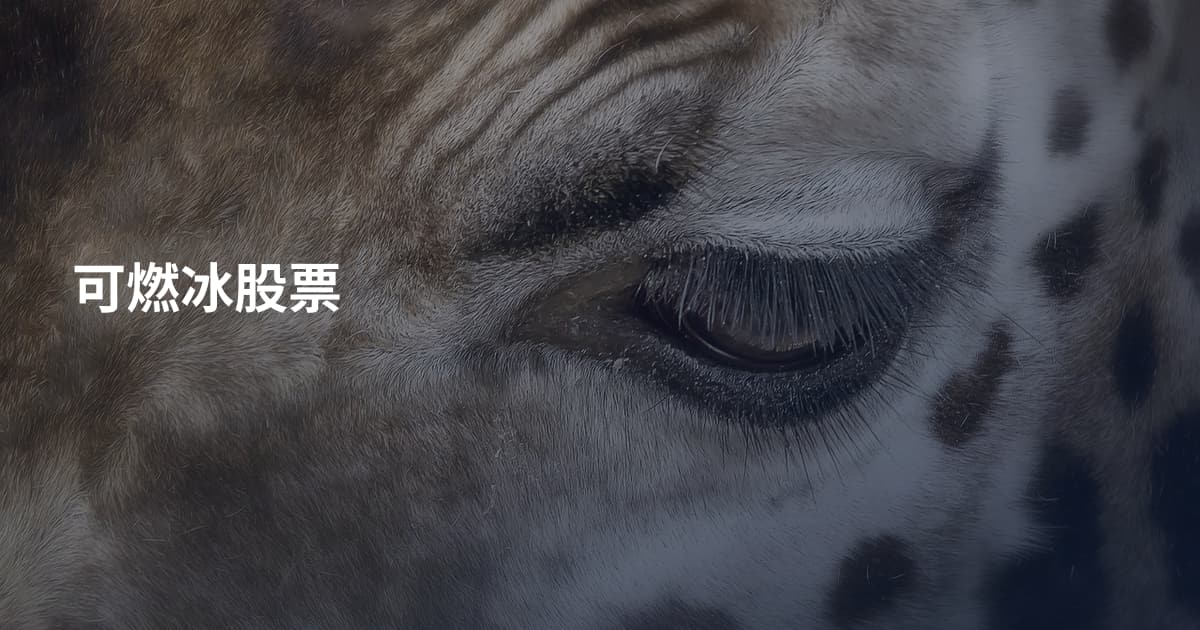 可燃冰股票