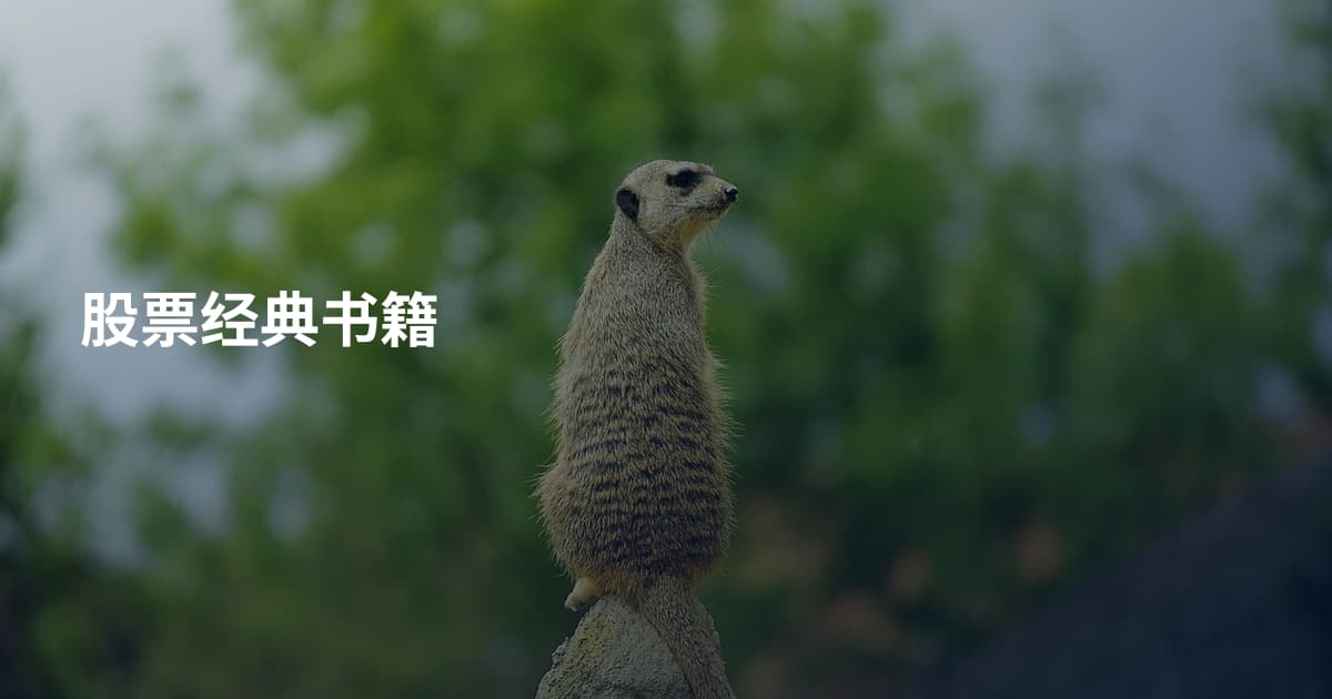 股票经典书籍