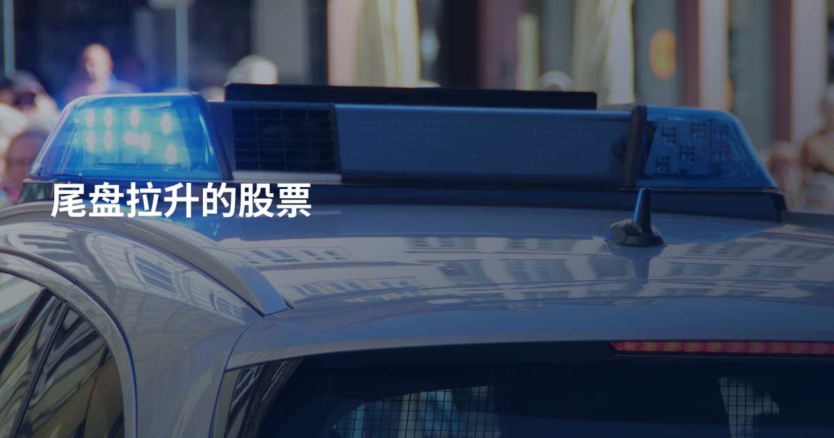 尾盘拉升的股票