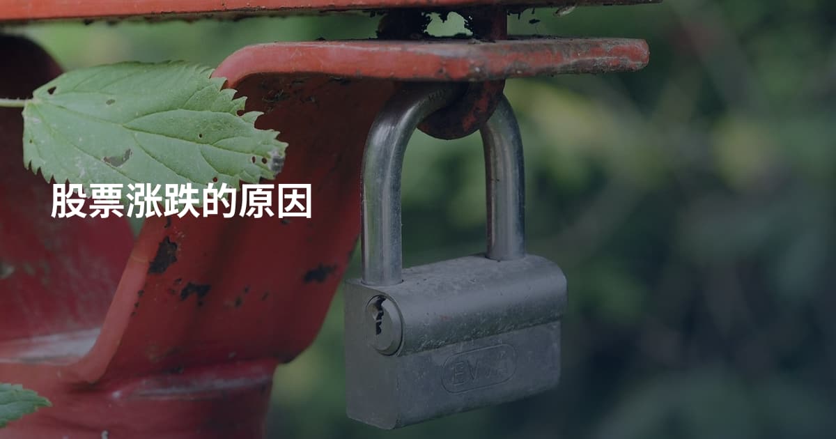 股票涨跌的原因
