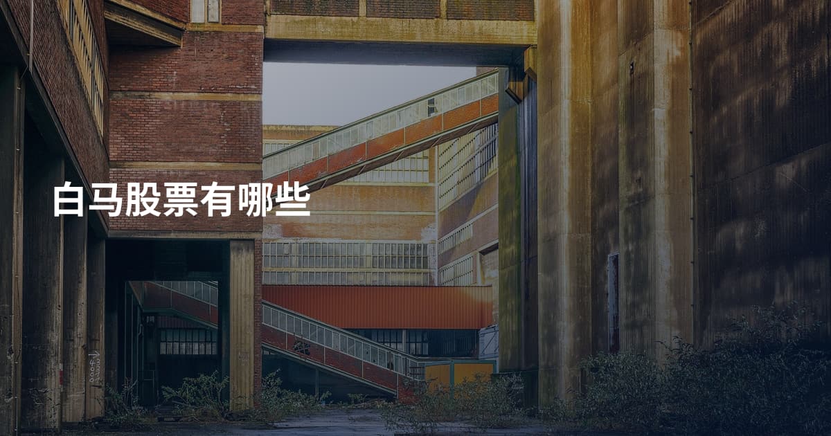 白马股票有哪些
